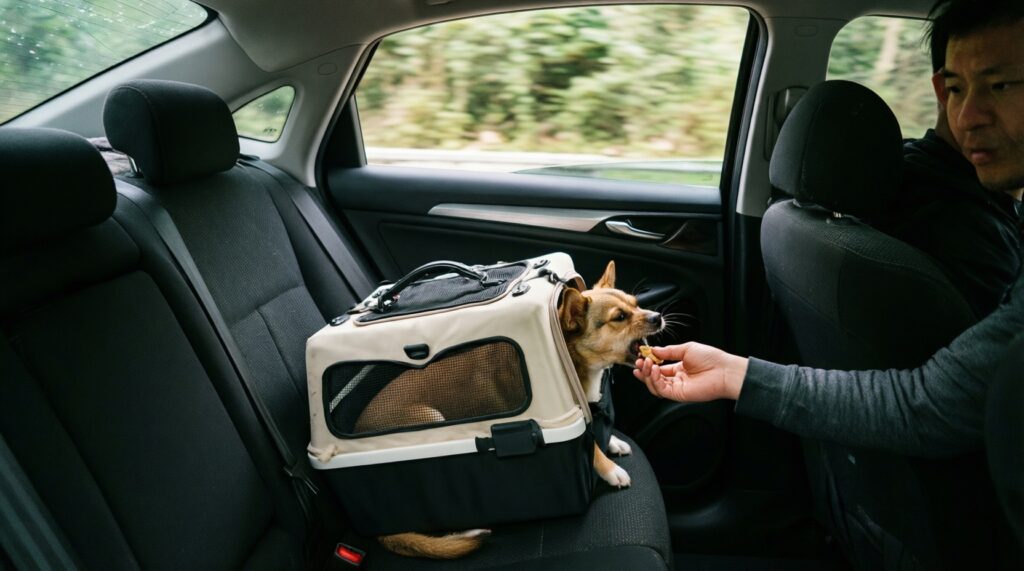 Как приучить к переноске и поездкам: лайфхаки для спокойных путешествий - иллюстрация