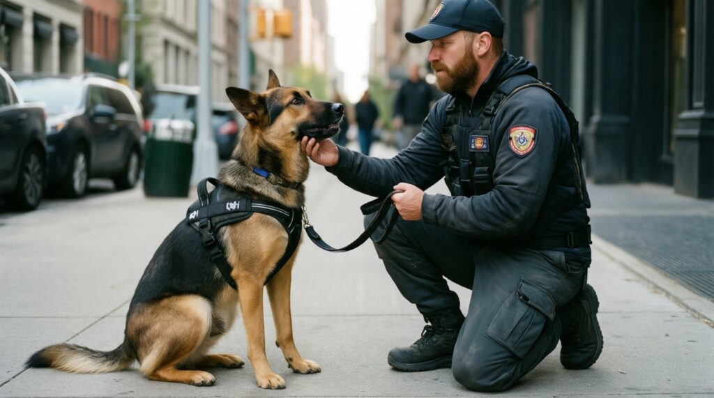 Тренировки с собакой в городе: команды, этикет и безопасность - иллюстрация