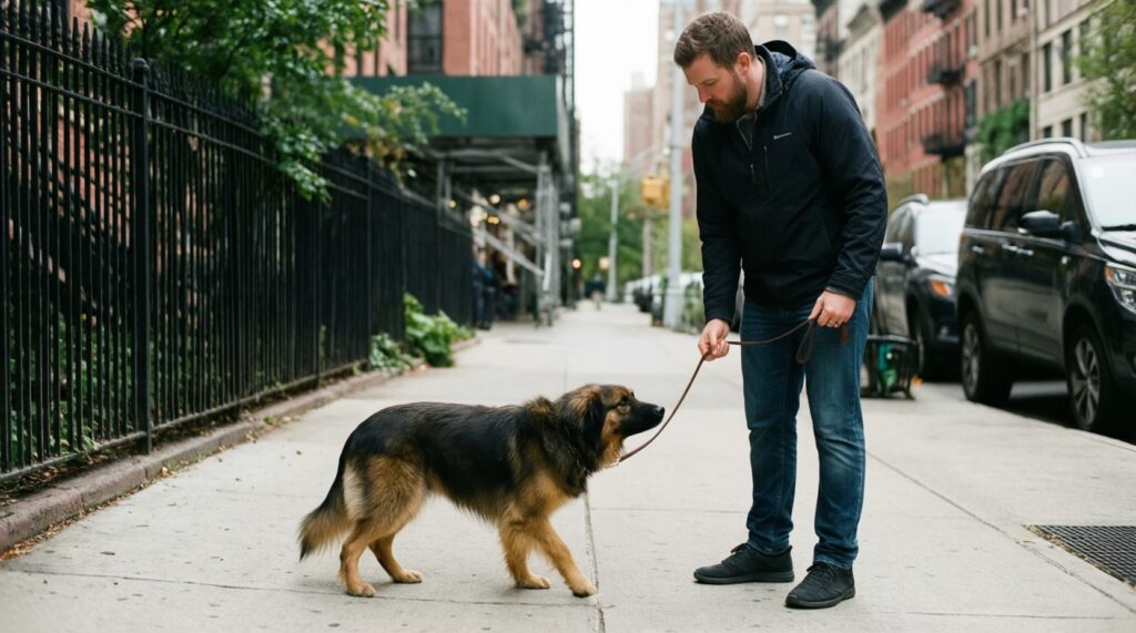 Тренировки с собакой в городе: команды, этикет и безопасность - иллюстрация