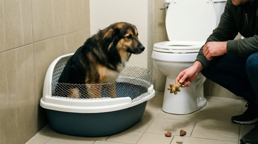 Как приучить к лотку/пелёнке без наказаний: рабочие методы - иллюстрация