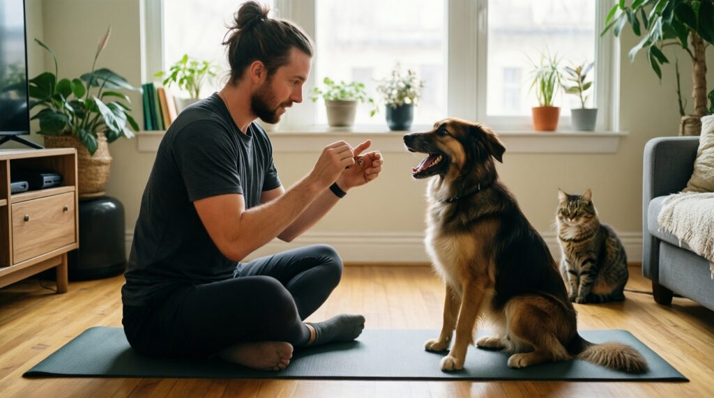 Сожительство кошки и собаки: пошаговый план мирного знакомства - иллюстрация