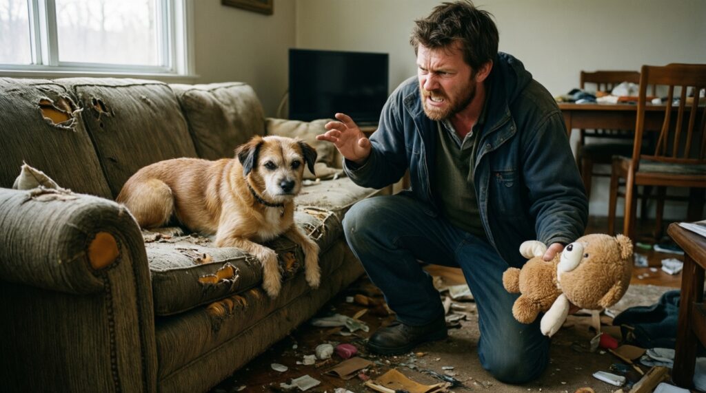 Почему питомец портит вещи: причины и работающие способы коррекции - иллюстрация