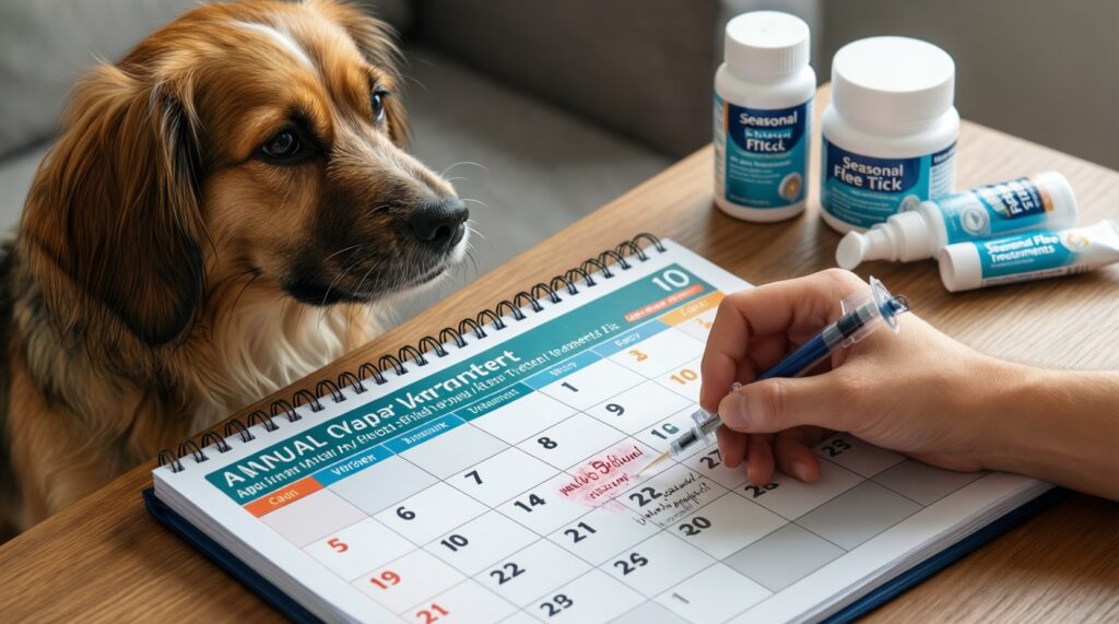 Вакцинация и профилактика паразитов: календарь на год простыми словами - иллюстрация