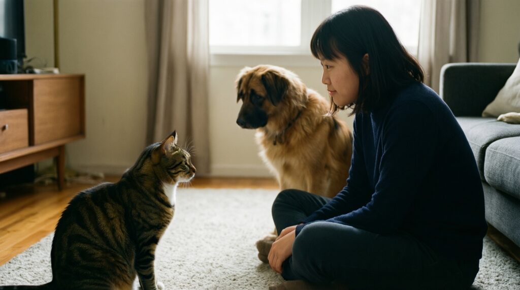 Язык тела животных: как читать сигналы кошки и собаки и отвечать правильно - иллюстрация