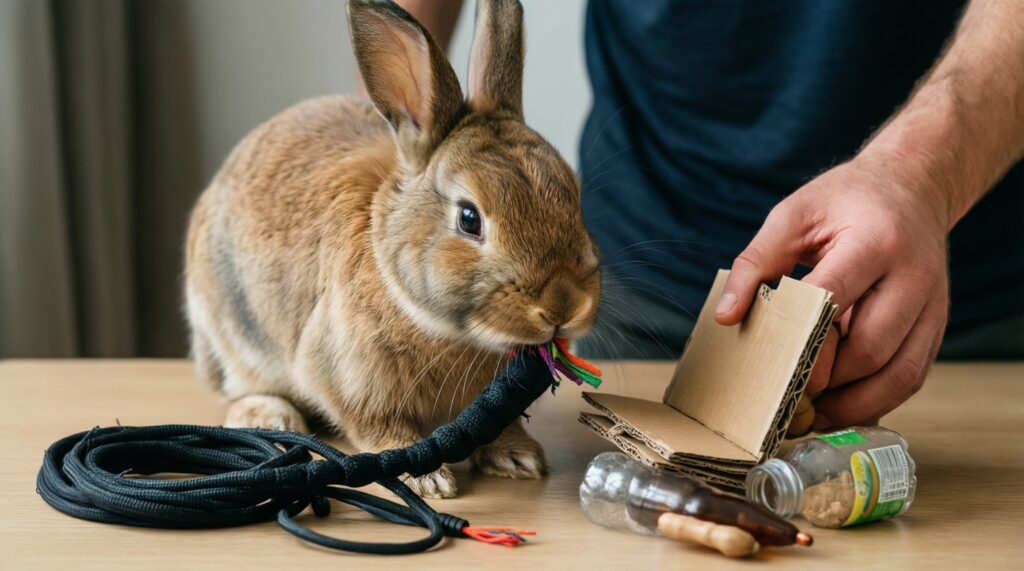 Игрушки и занятия своими руками: бюджетные идеи для собак и кошек - иллюстрация